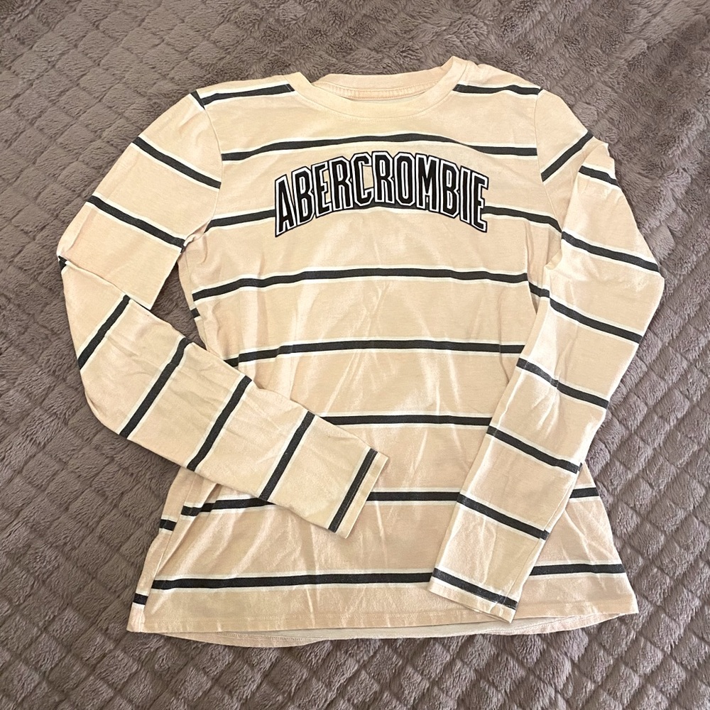 abercrombie kids striped long sleeve top
